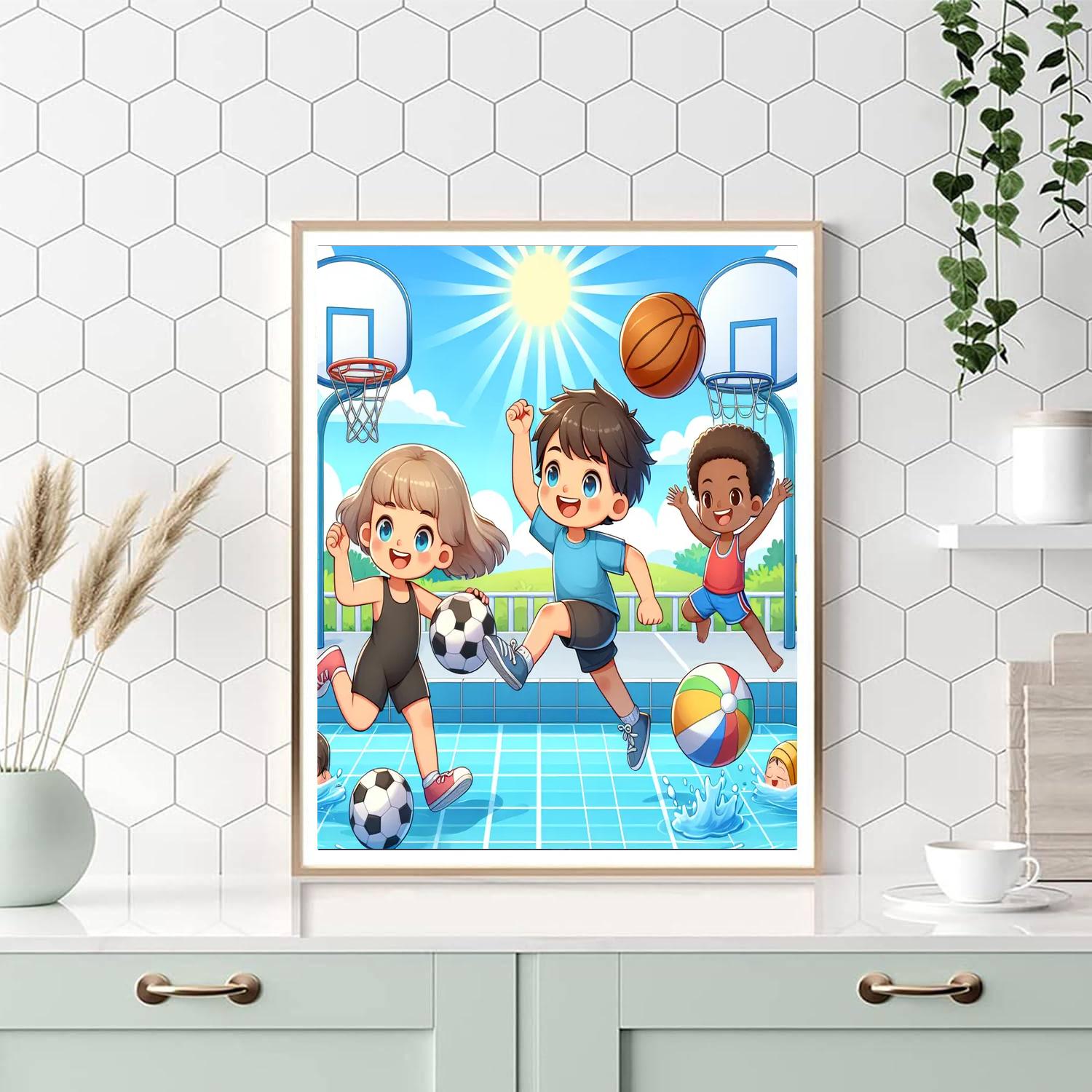 My Favorite Sports Numbered Painting Kits