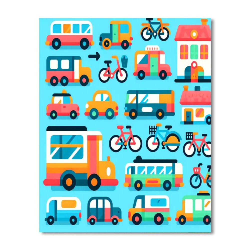 City Transport Discovery Paint By Number