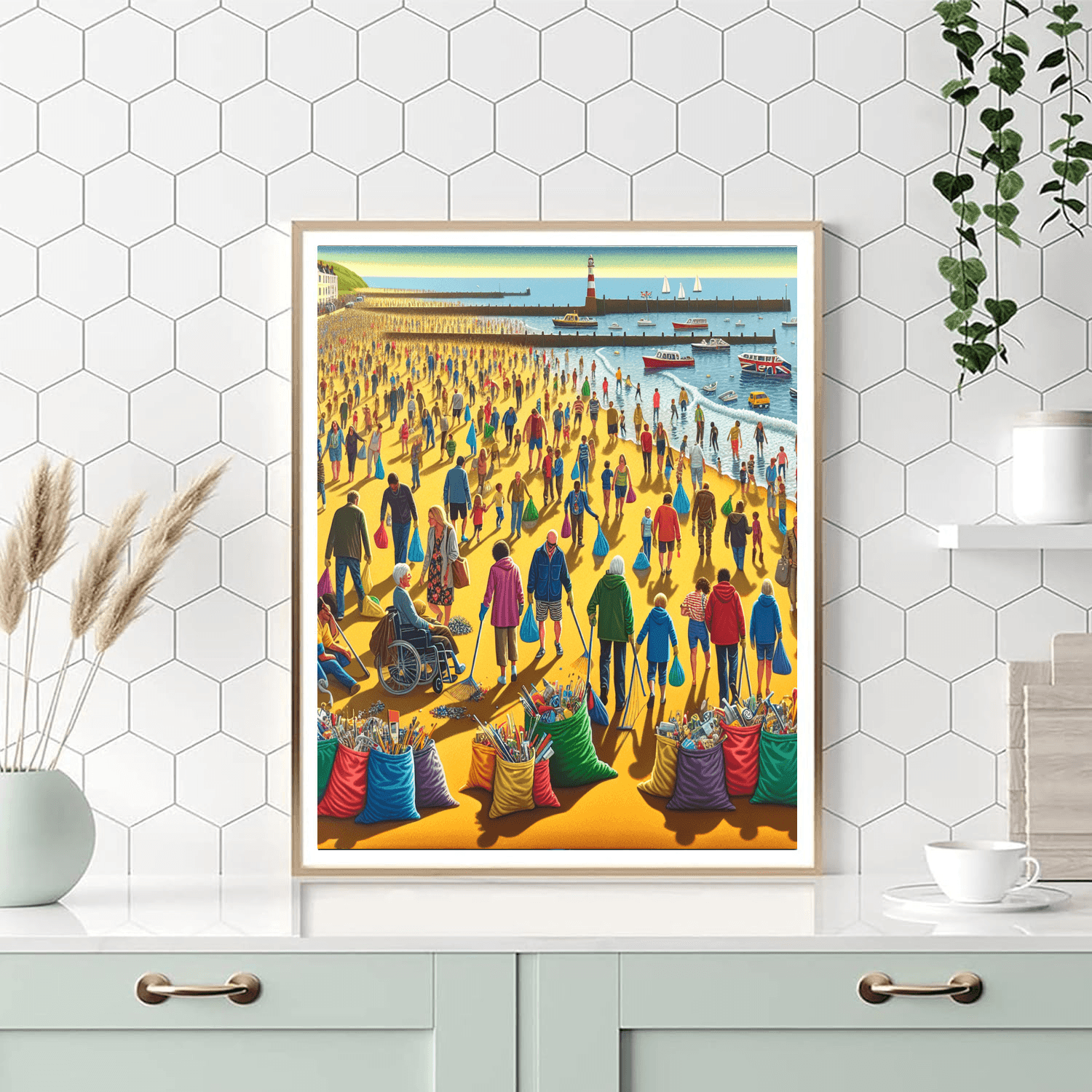 The Great British Beach Clean - United Kingdom Paint By Color