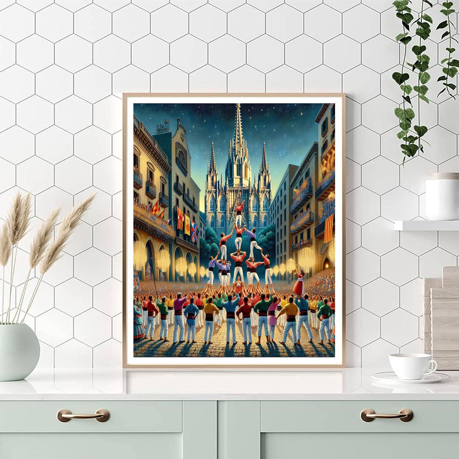 Santa Eulalia Festivities - Spain Numbered Painting Kits