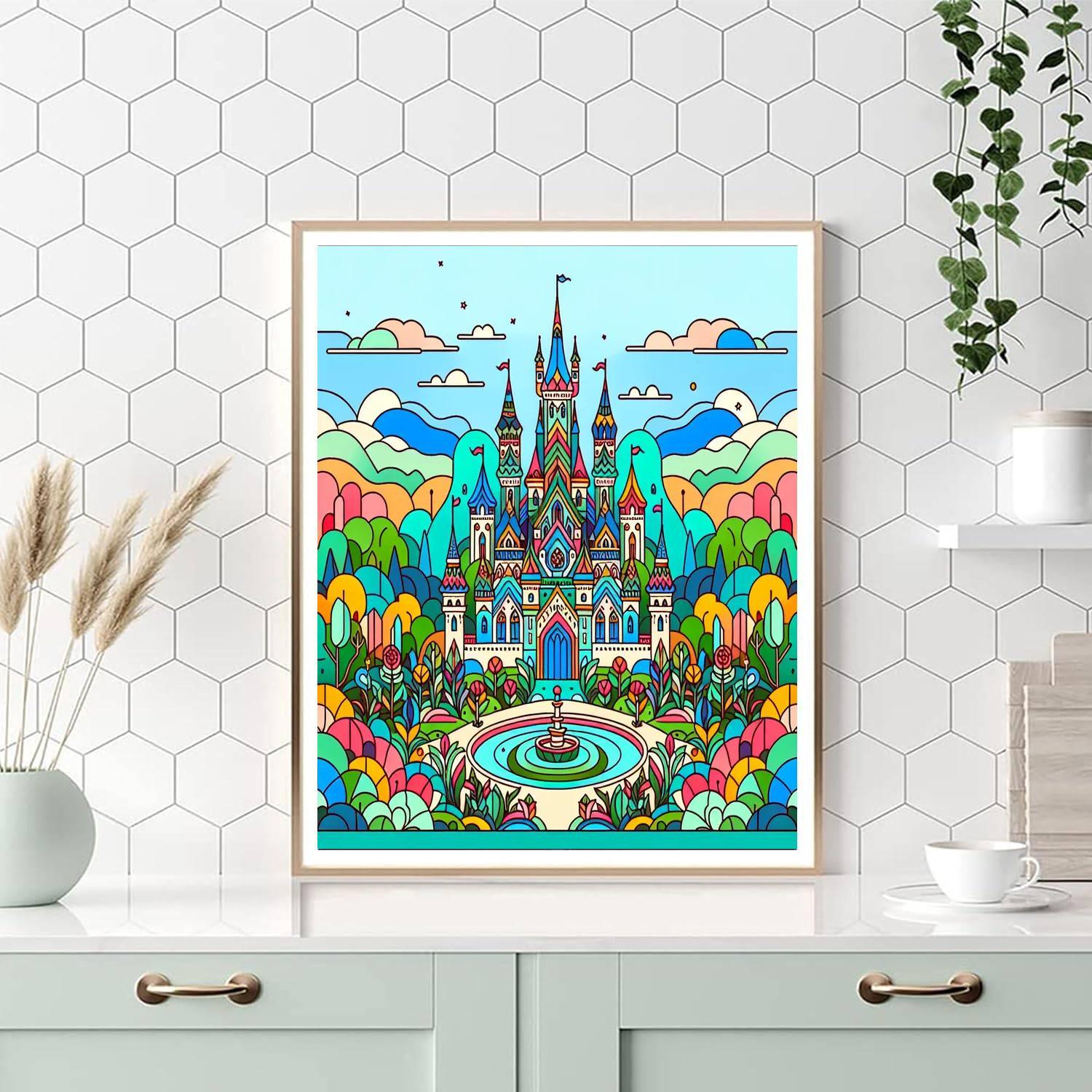 Magic Castle Dream Number Painting