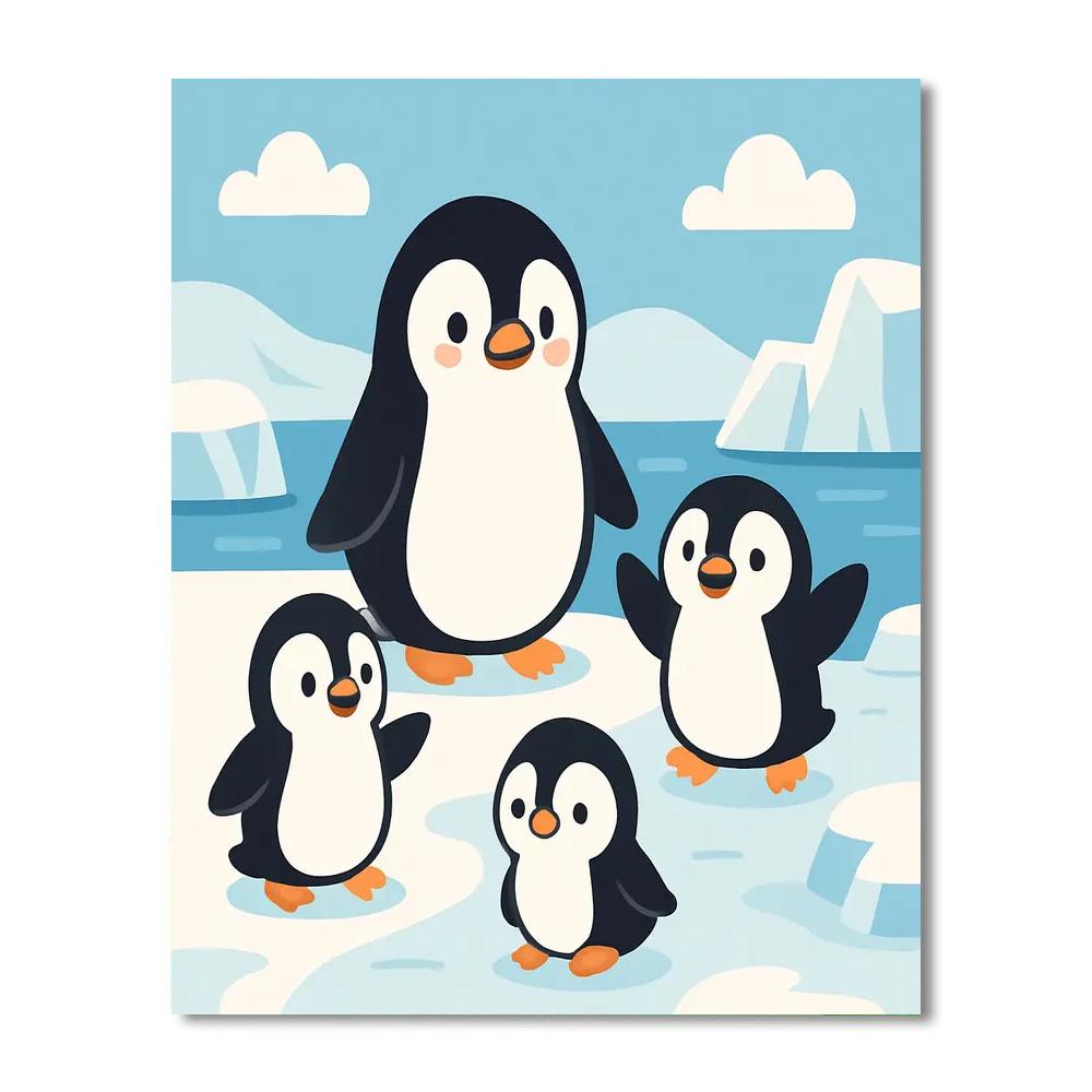Curious Antarctic Adventure Numbered Painting Kits