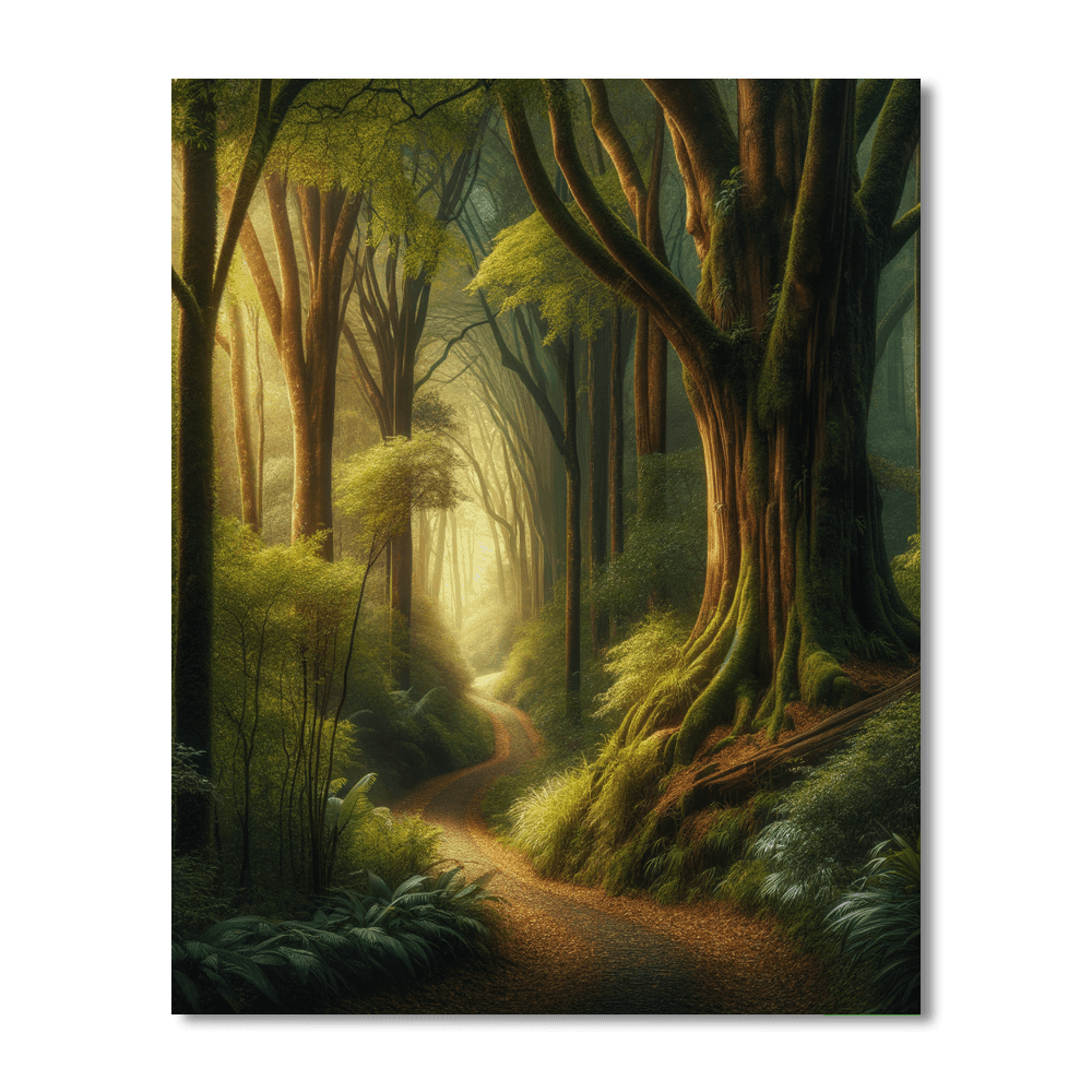 Mysterious Forest Pathway Paint By Number