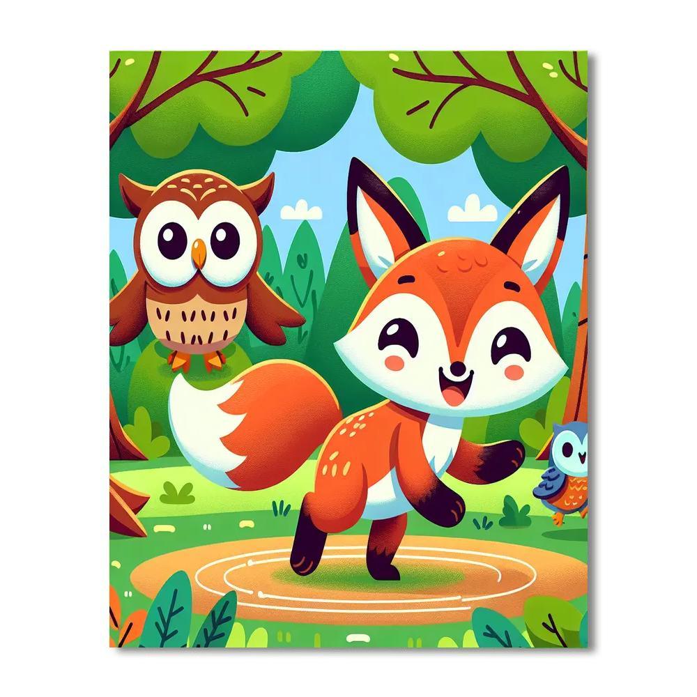 Happy Woodland Adventure Paint By Numbers Kits