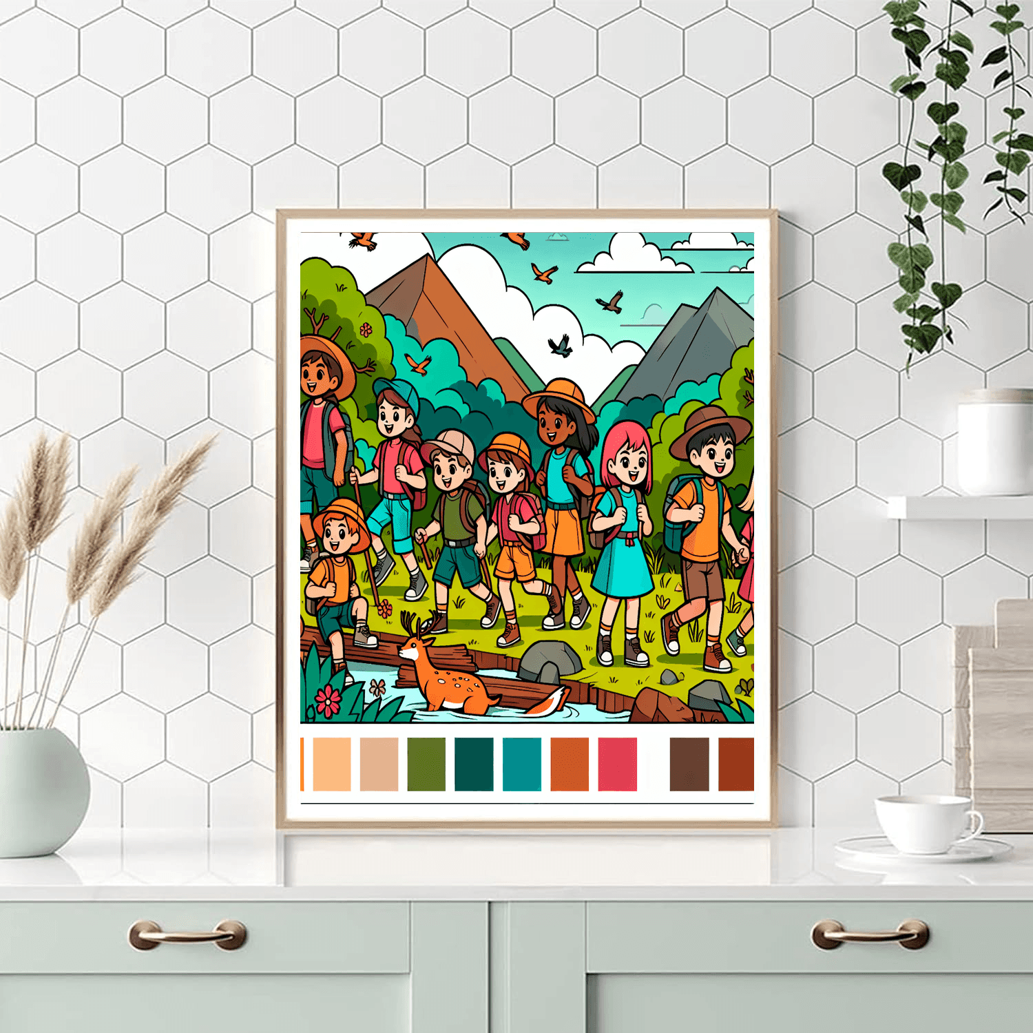 Creative Adventure Squad Number Painting