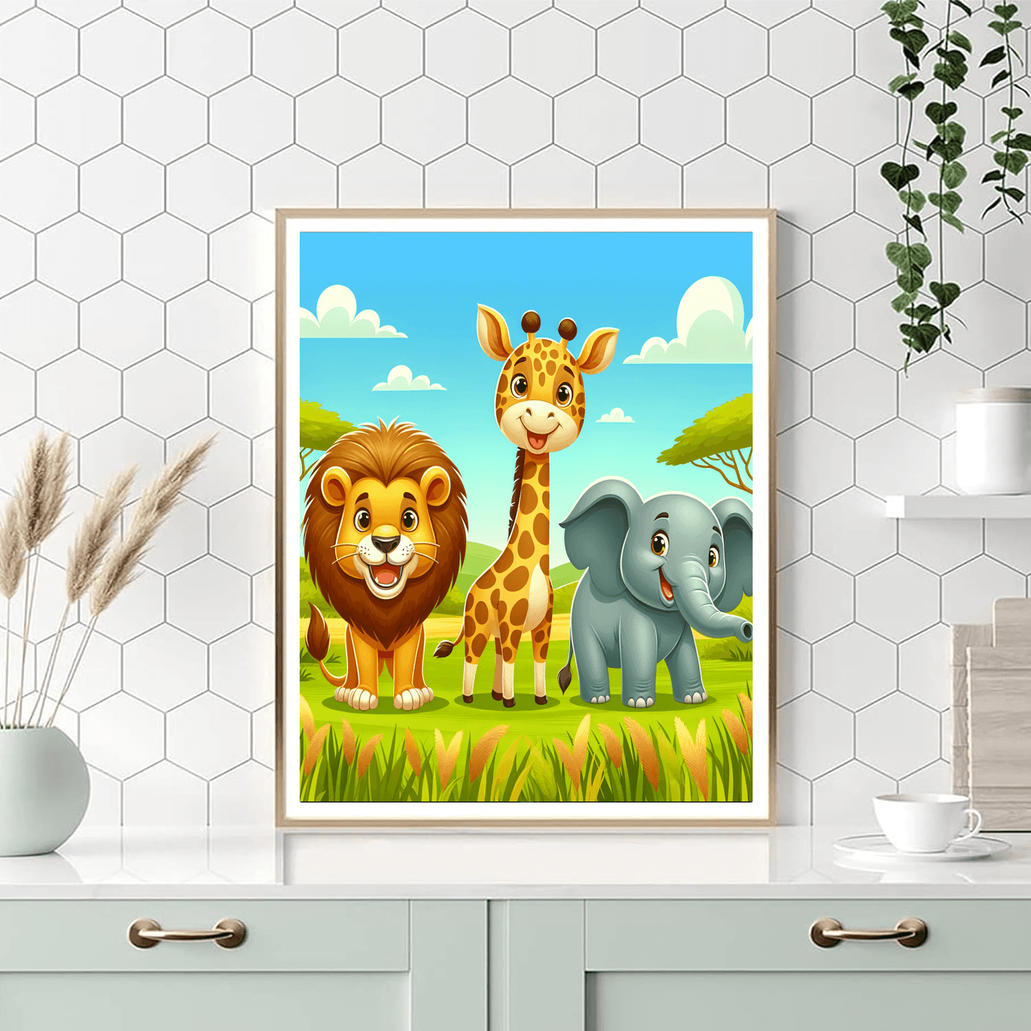 Exciting Safari Expedition Number Painting