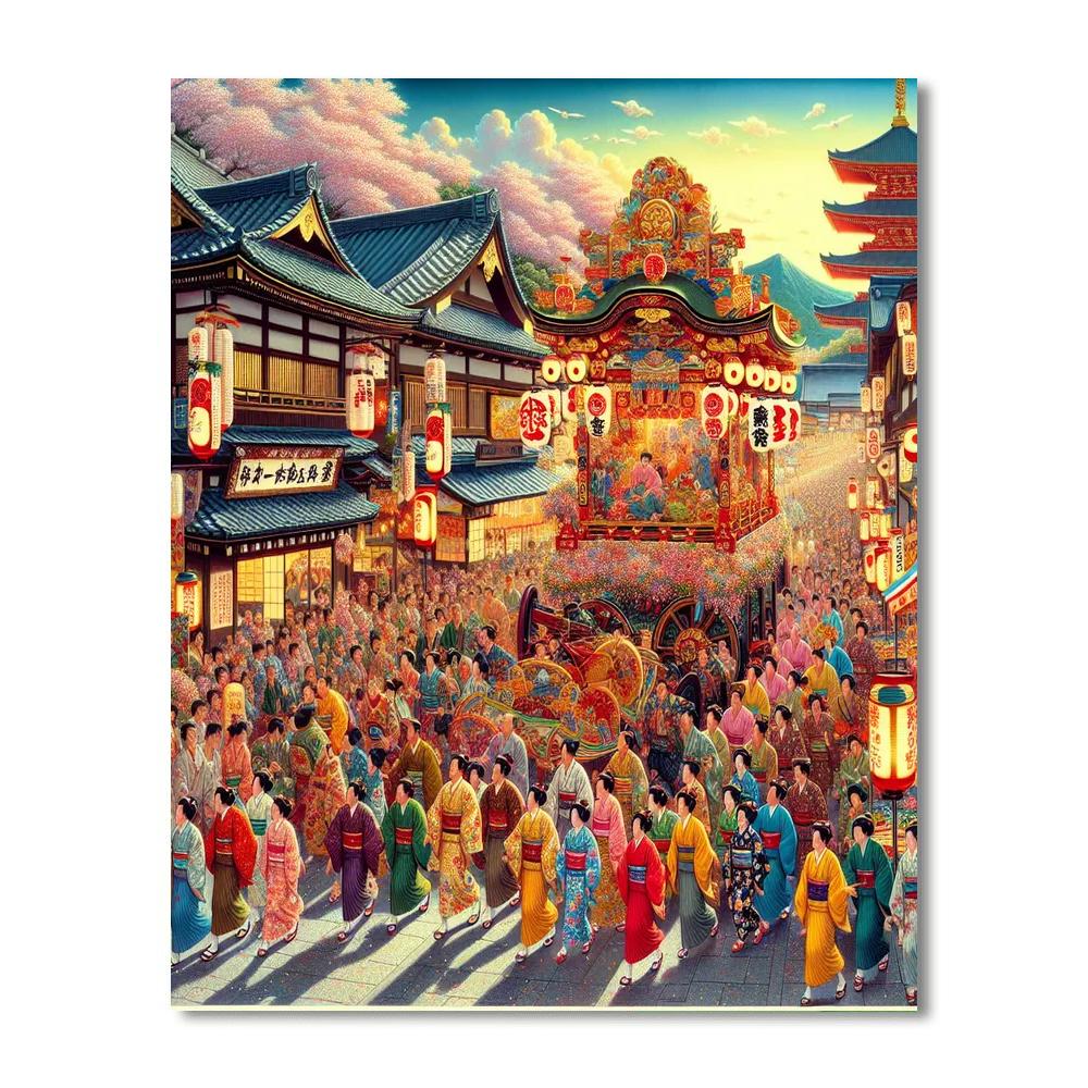 Matsuri Festival - Japan Numbered Painting Kits