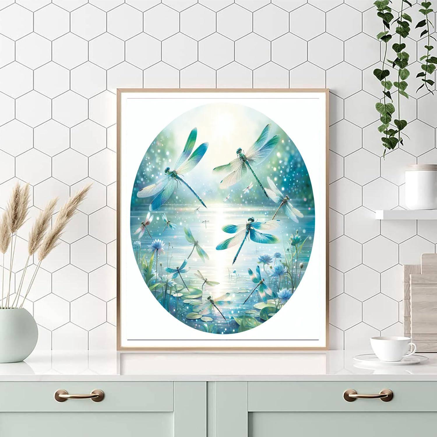 Dragonfly's Graceful Flight Paint By Numbers