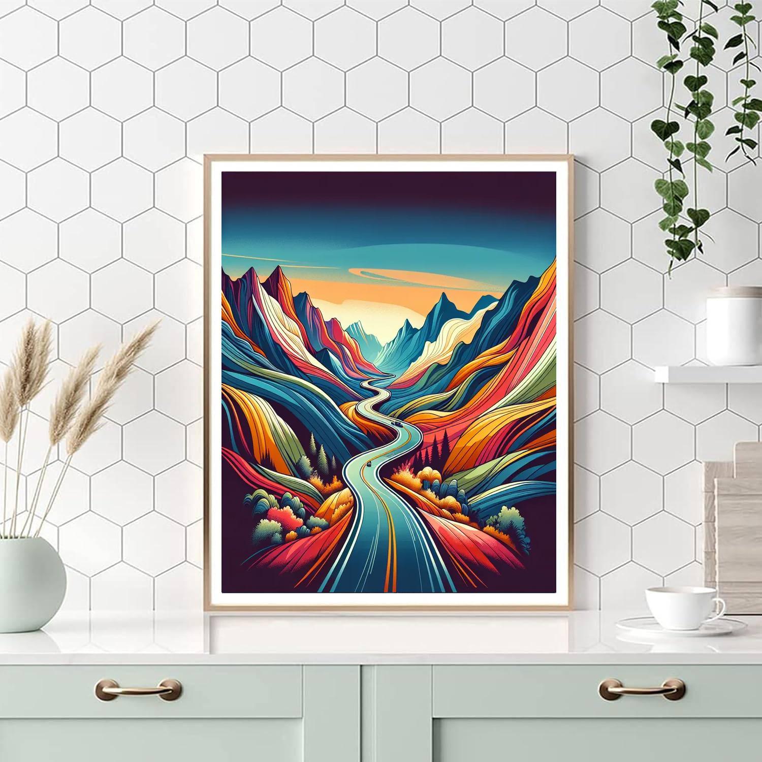 Adventurous Road Trip Painting Number Kit