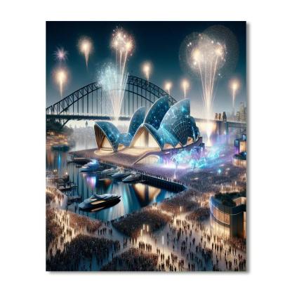 New Year's Eve In Sydney - Sydney, Australia Paint By Numbers Kits