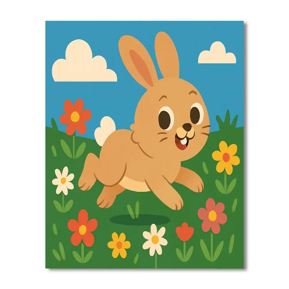 Energetic Rabbit Painting By Numbers Kit
