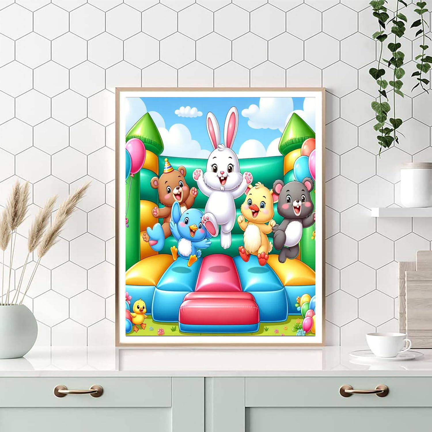 Bouncy Castle Adventure DIY Paint By Numbers