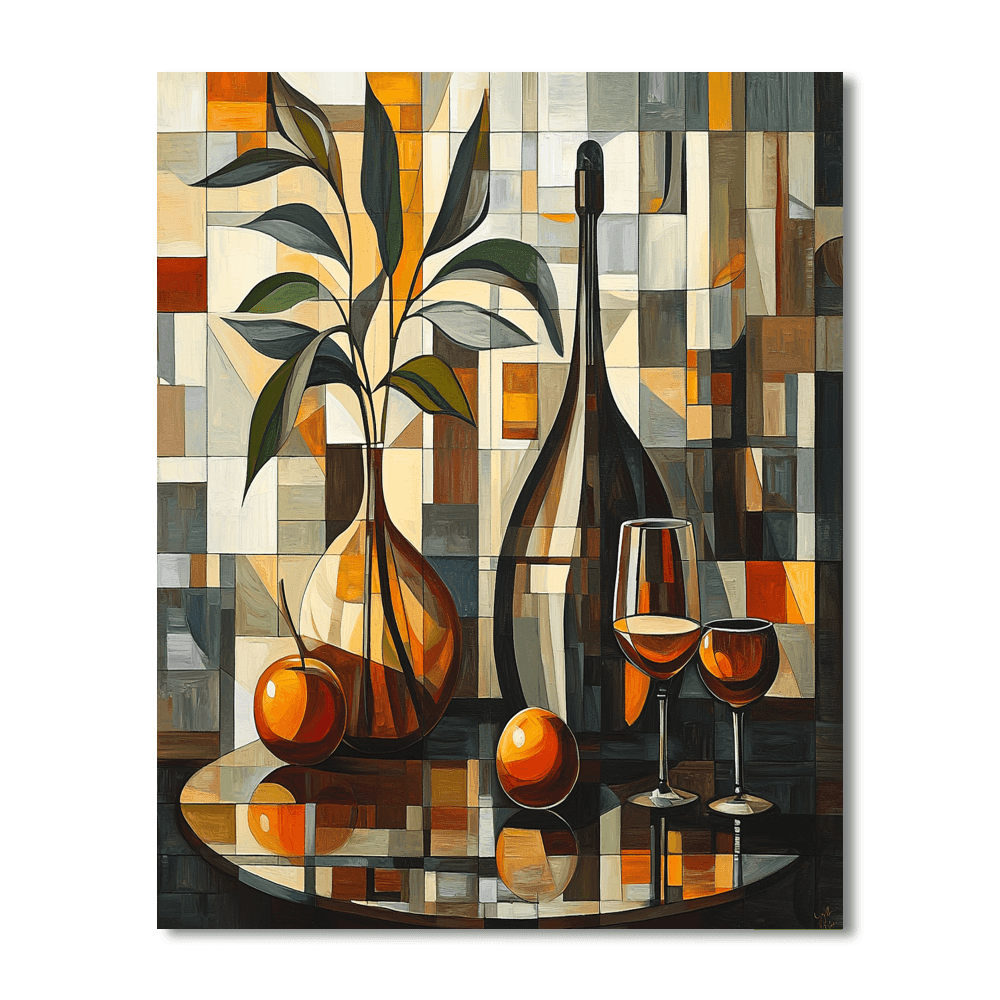 Charles Demuth Inspired Vintage Jazz Lounge  Paint By Color