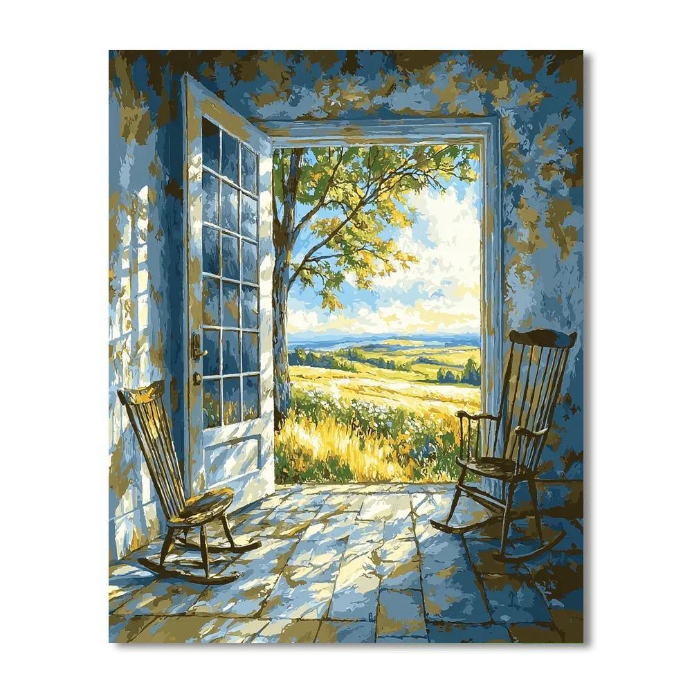 Johannes Vermeer Inspired Vermeer's Morning Calm  Numbered Painting Kits