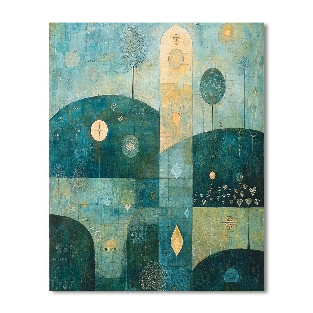 Paul Klee Inspired Mystical Elements  Numbered Painting Kits