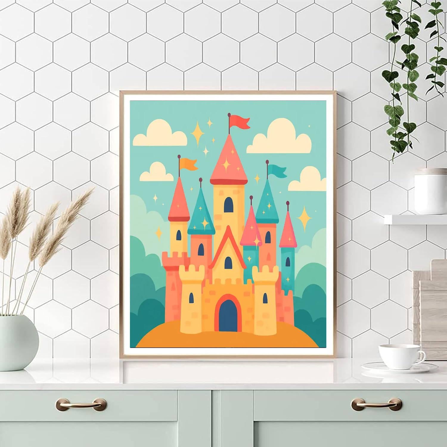 Dreamy Enchanted Castle Paint By Numbers Kits