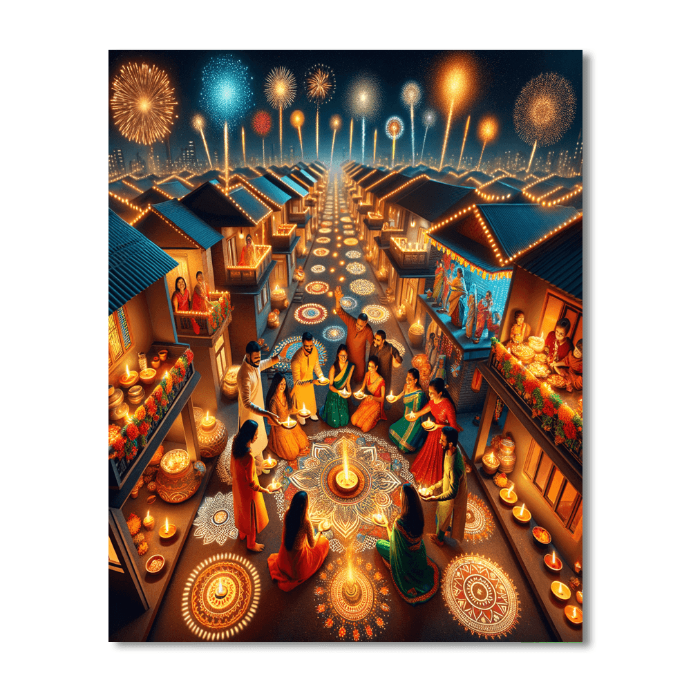 Diwali Festival - India Paint By Number