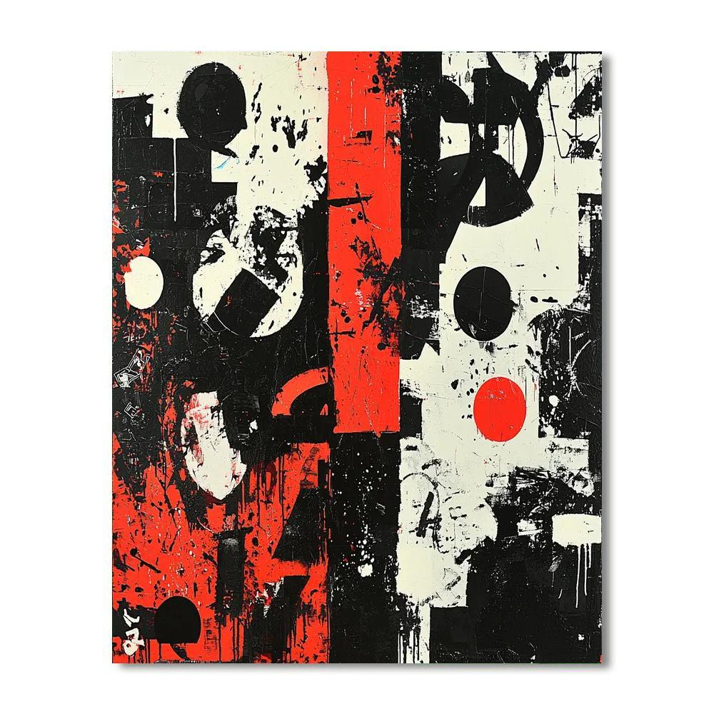 Banksy Inspired Fragmented Ideologies  Paint By Color