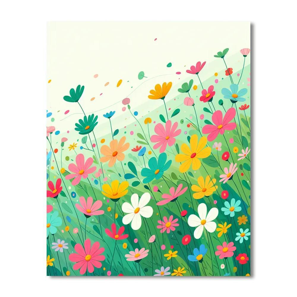 Wandering Wildflowers Paint By Color
