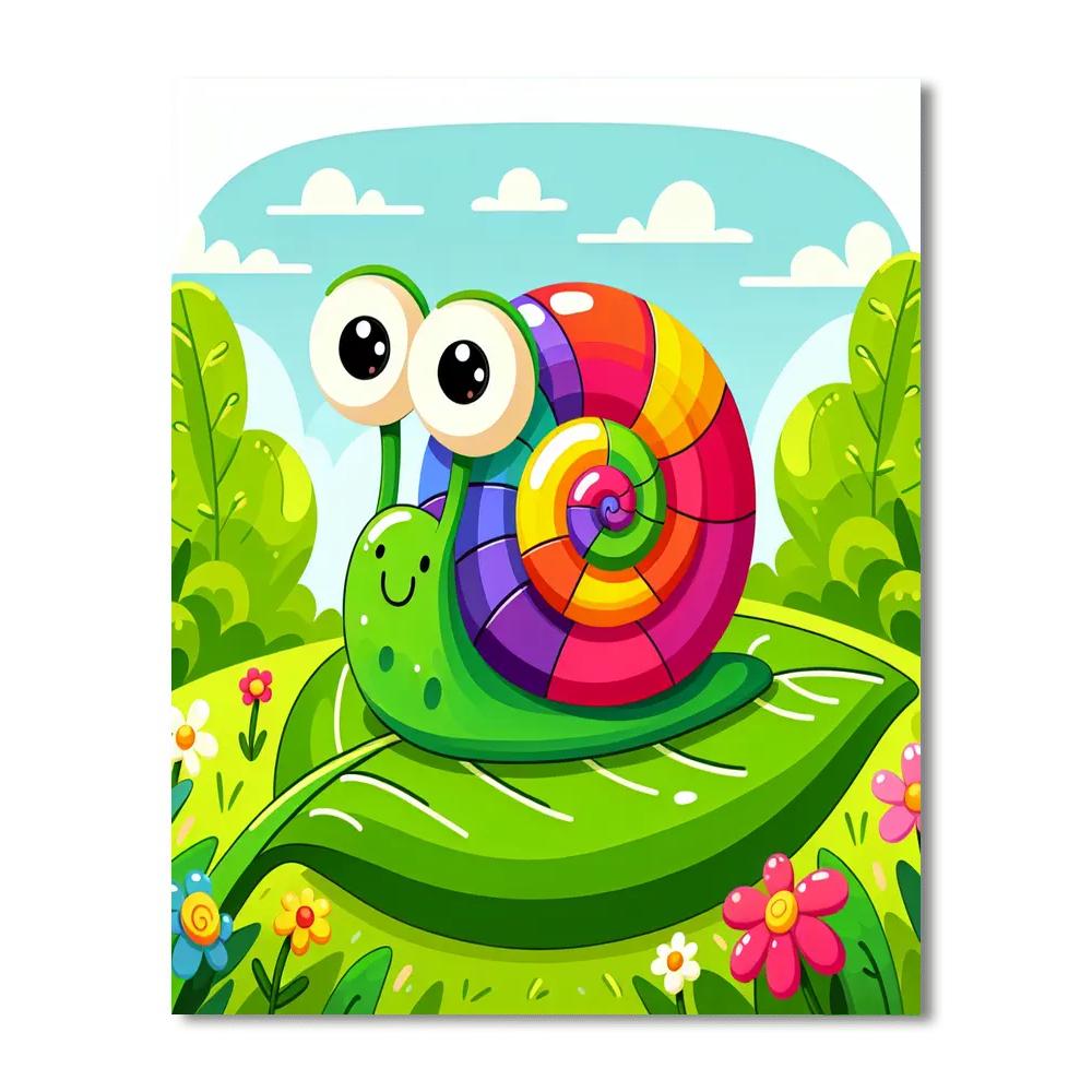 Funky Snail Painting By Numbers Kit