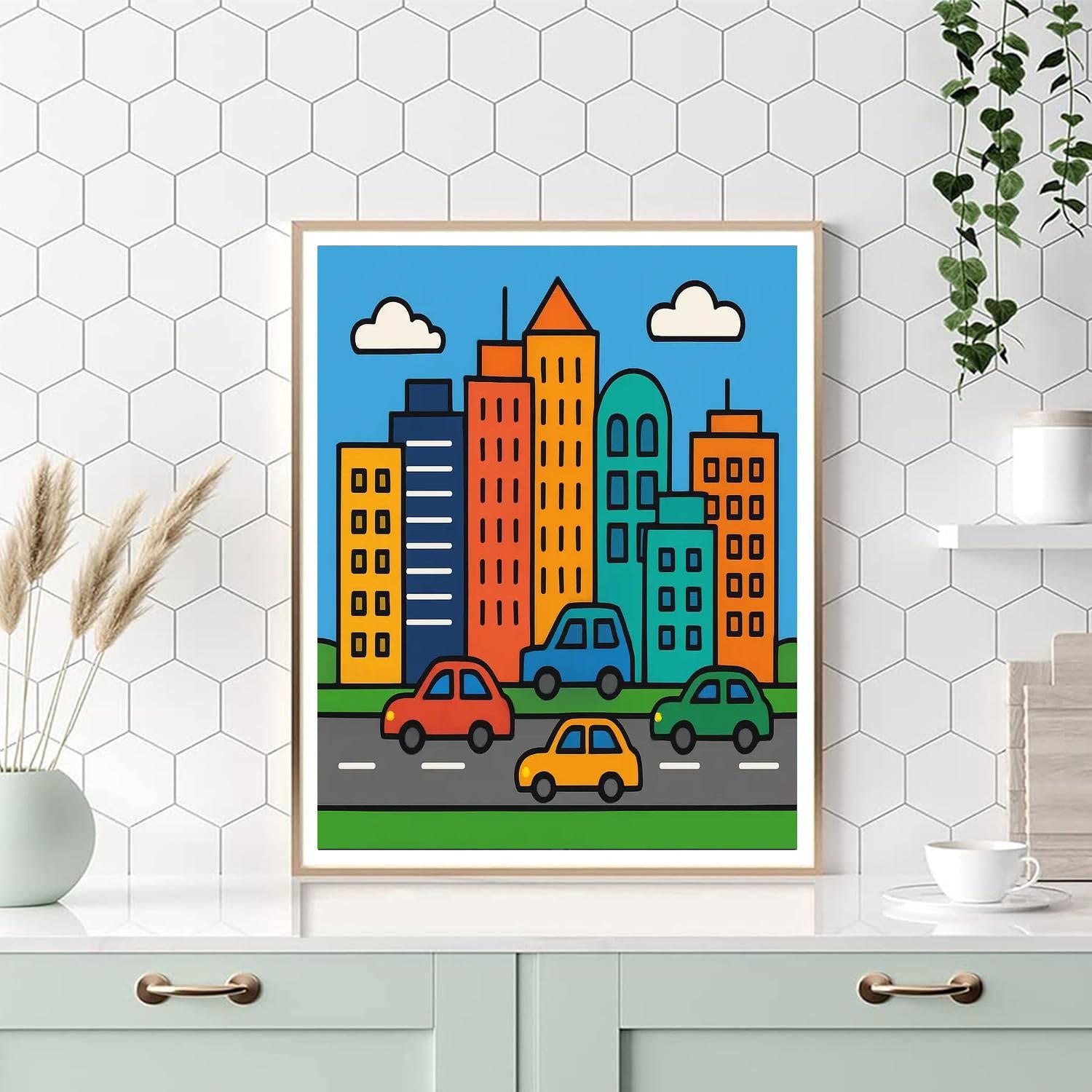 City Of Skyscrapers DIY Paint By Numbers