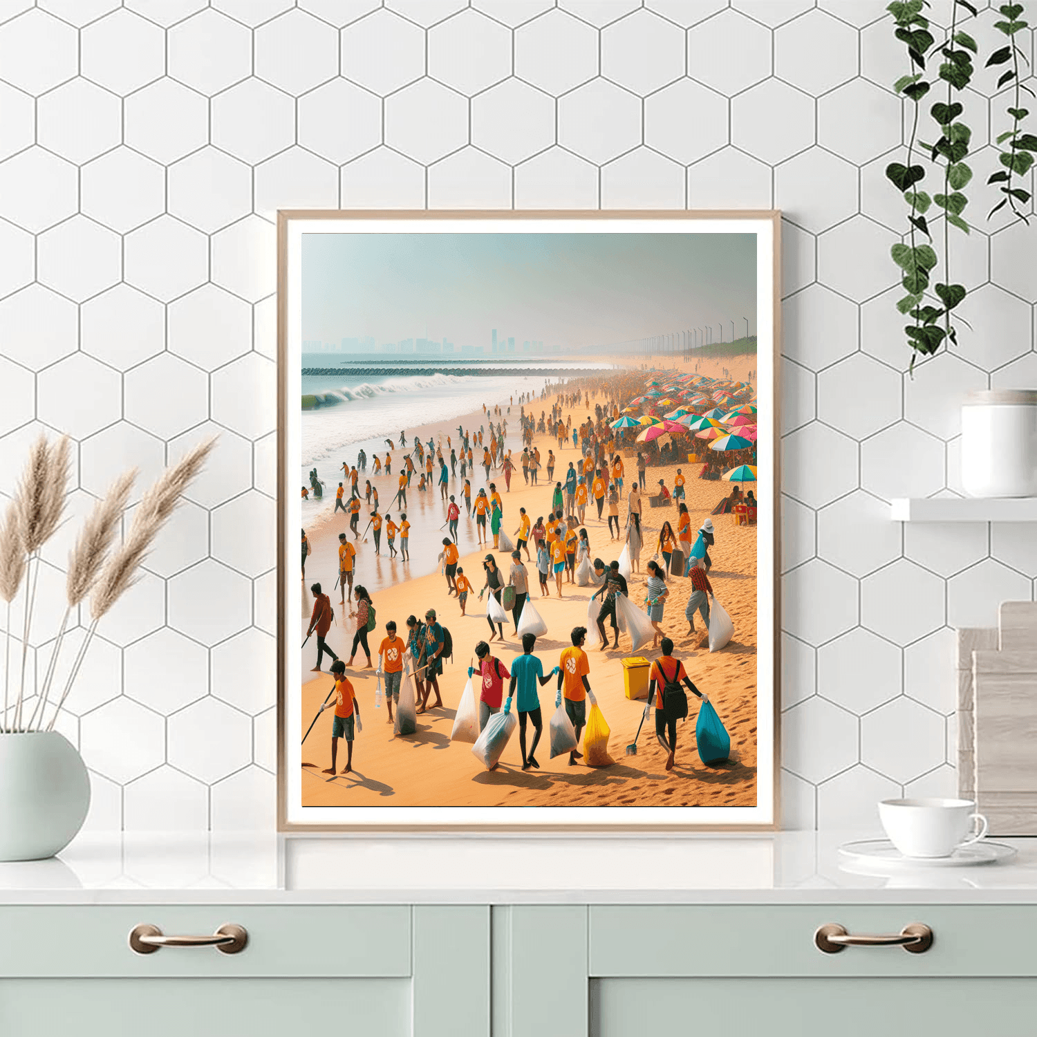 The Great British Beach Clean - Uk Paint By Numbers Kits