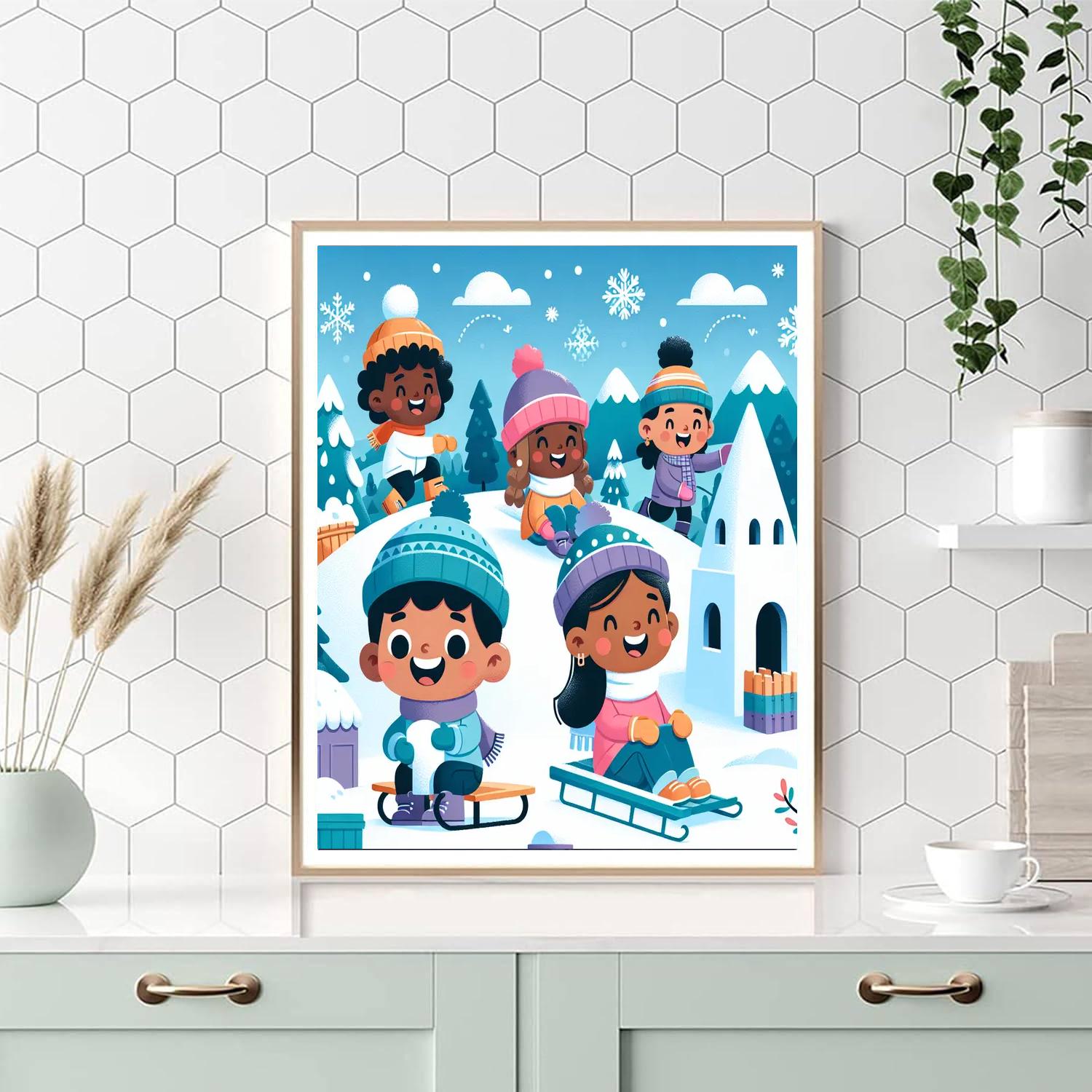 Snowy Adventure Awaits Paint By Color