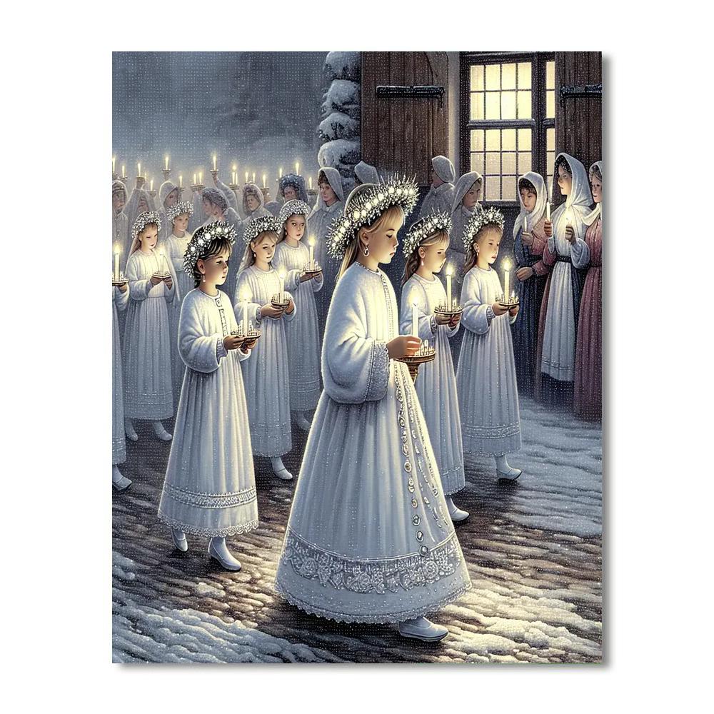 Day Of Saint Lucia - Sweden Paint By Numbers Kits