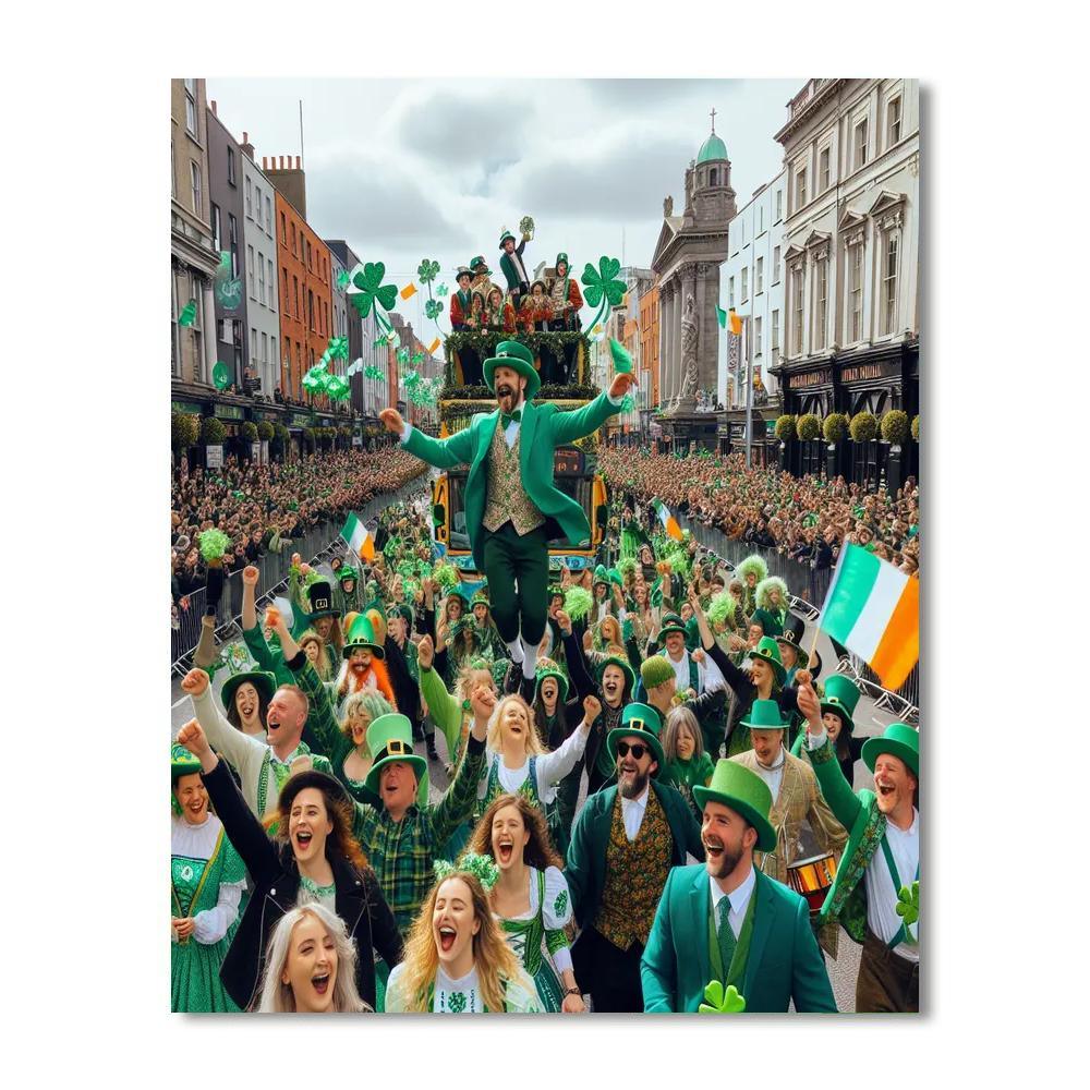 St. Patrick's Day Festival - Ireland Painting By Numbers Kit