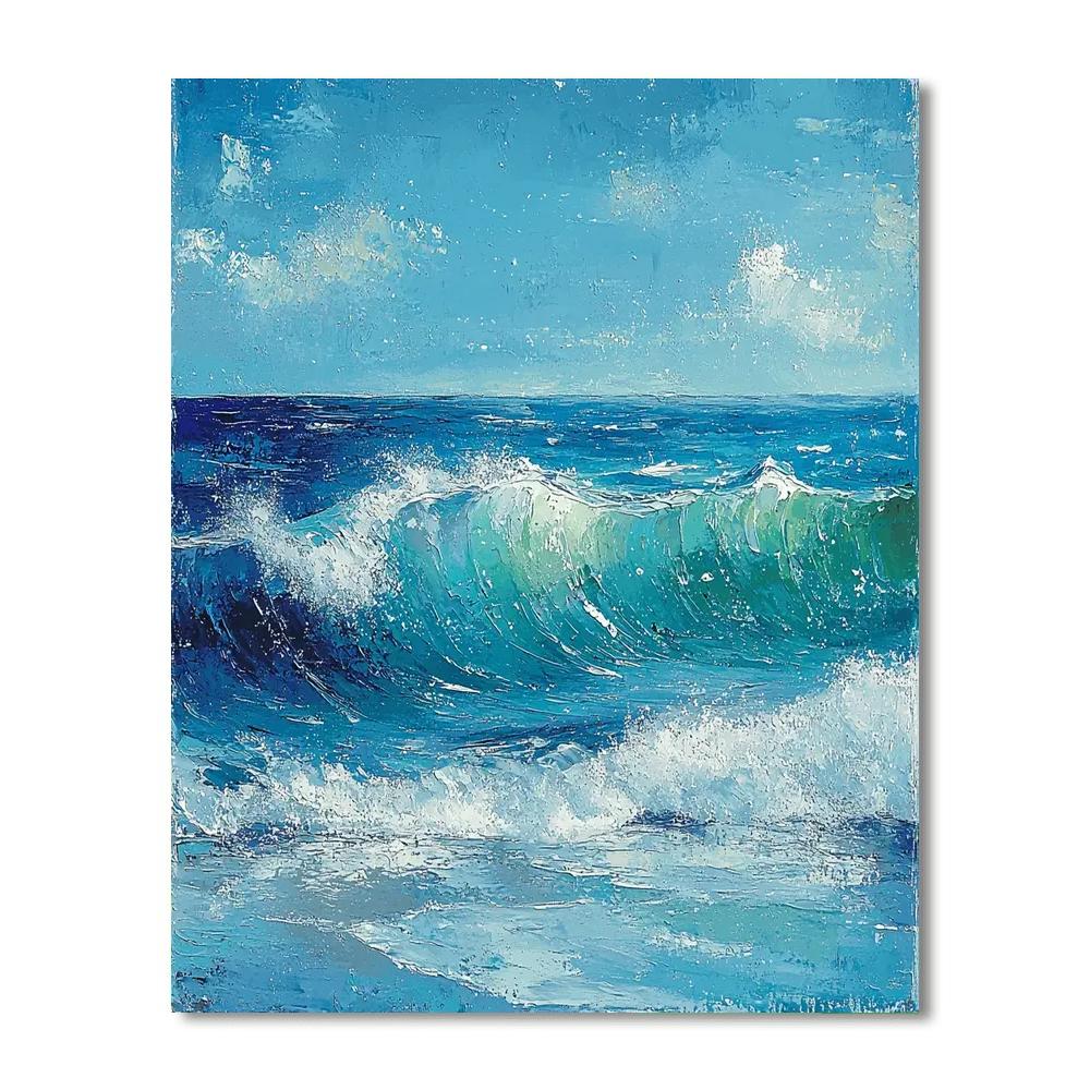 Michelangelo Inspired Eternal Echoes Of The Sea  DIY Paint By Numbers