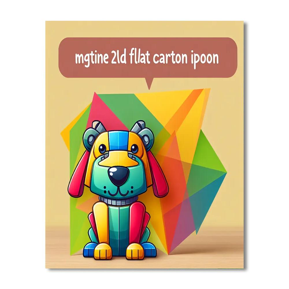 Robot Pet Fun Painting Number Kit