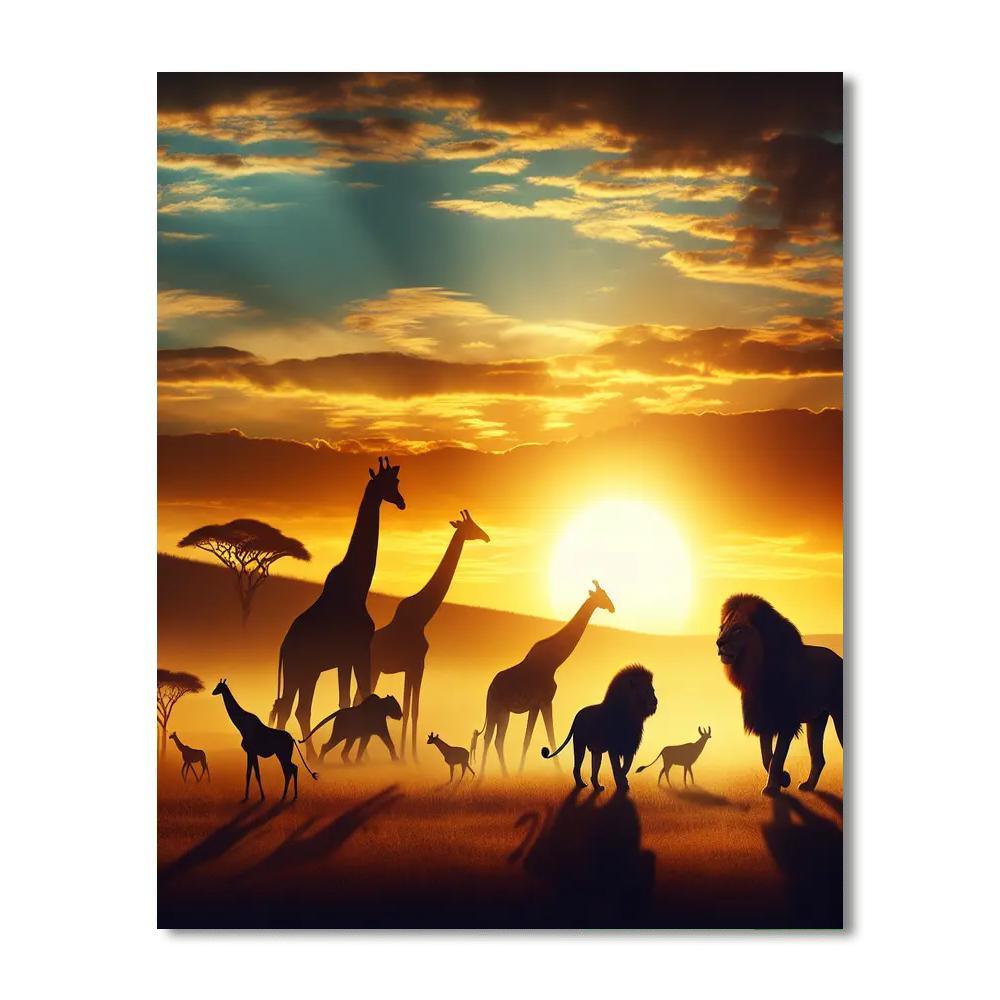 Savannah Dawn Adventure Paint By Number
