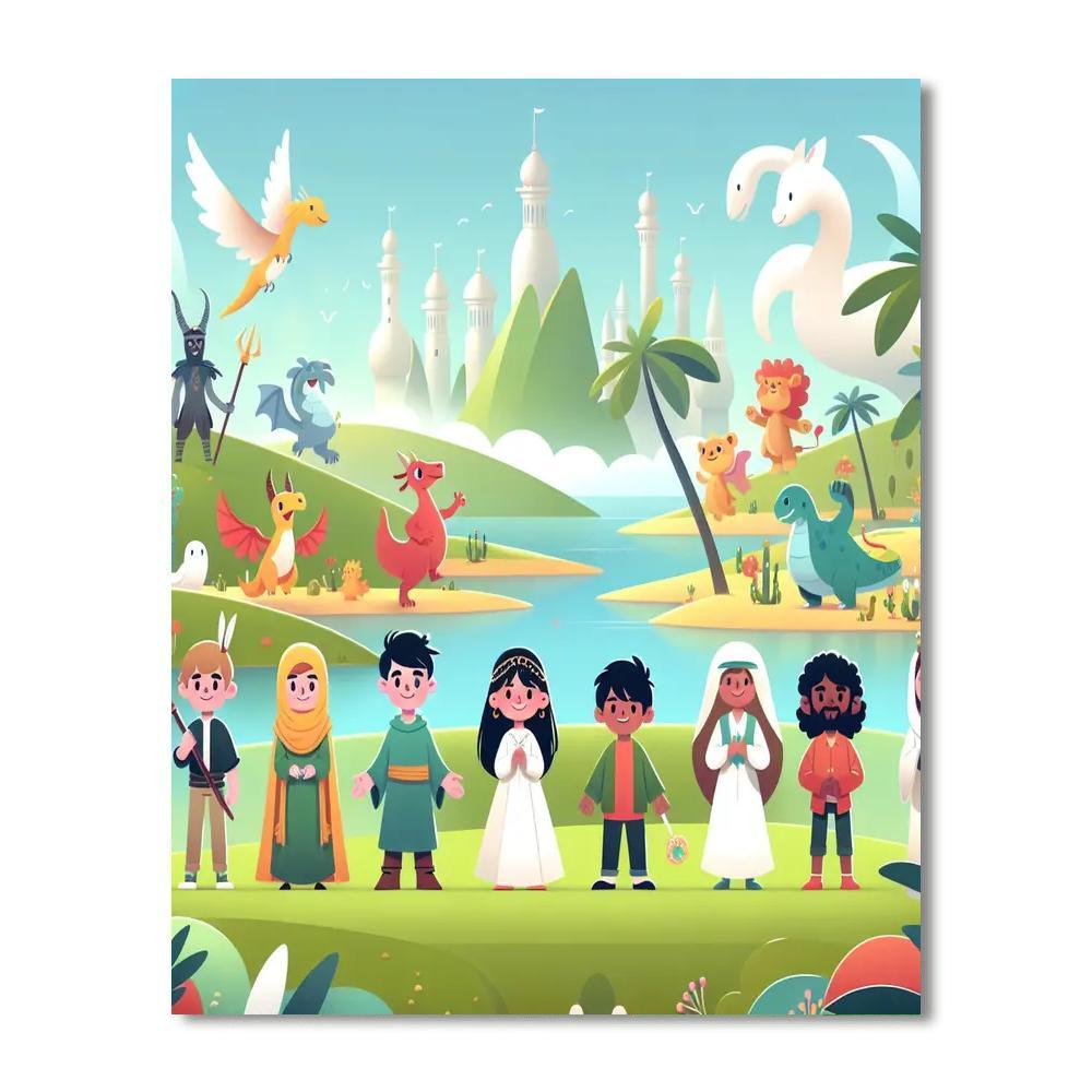 Fantasy Island Exploration Paint By Number