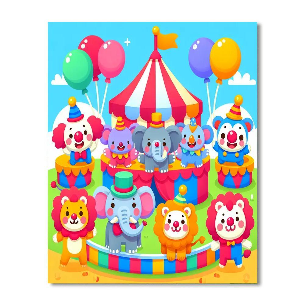 Silly Circus Paint By Number