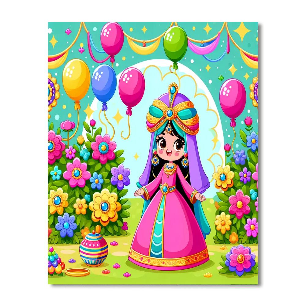 Princess's Royal Garden Party Number Painting