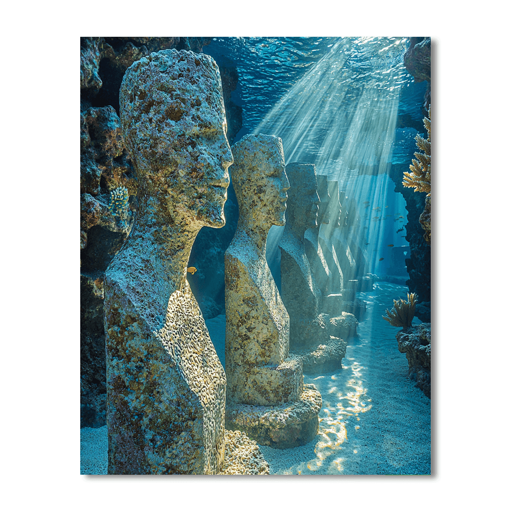 Maldives Underwater Sculpture Museum - Maldives Numbered Painting Kits