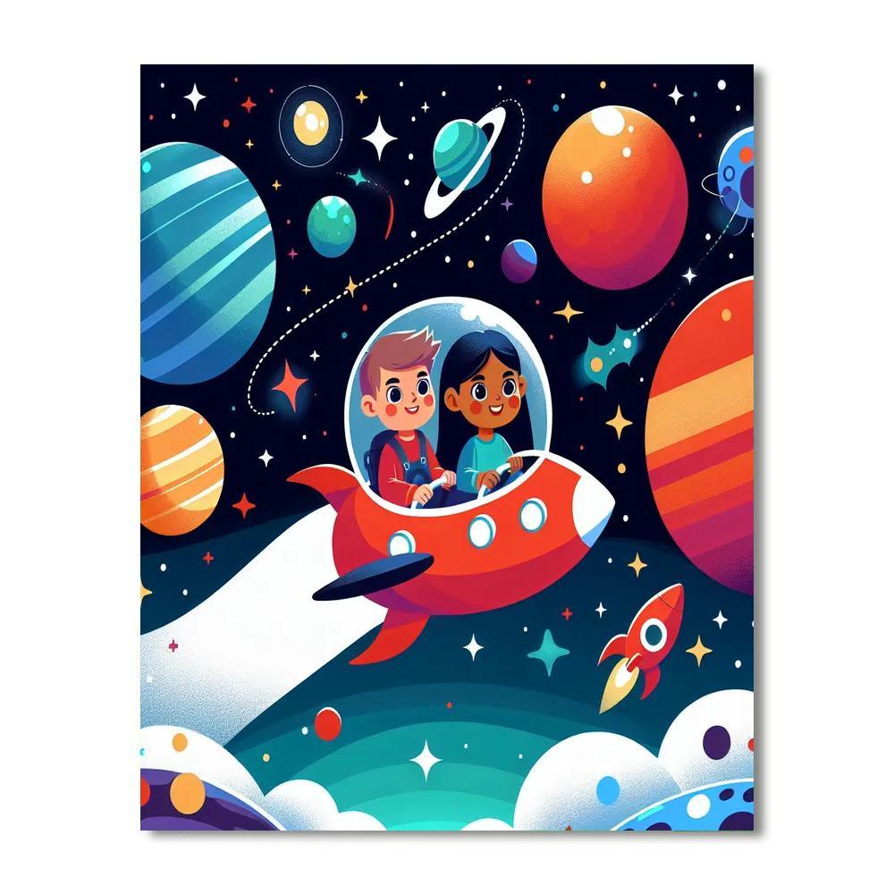 Galactic Starfleet Journey Paint By Color
