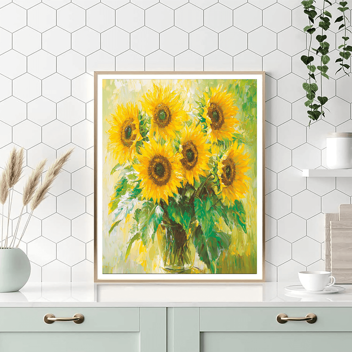 Vincent Van Gogh Inspired Sunflower Dreams  DIY Paint By Numbers