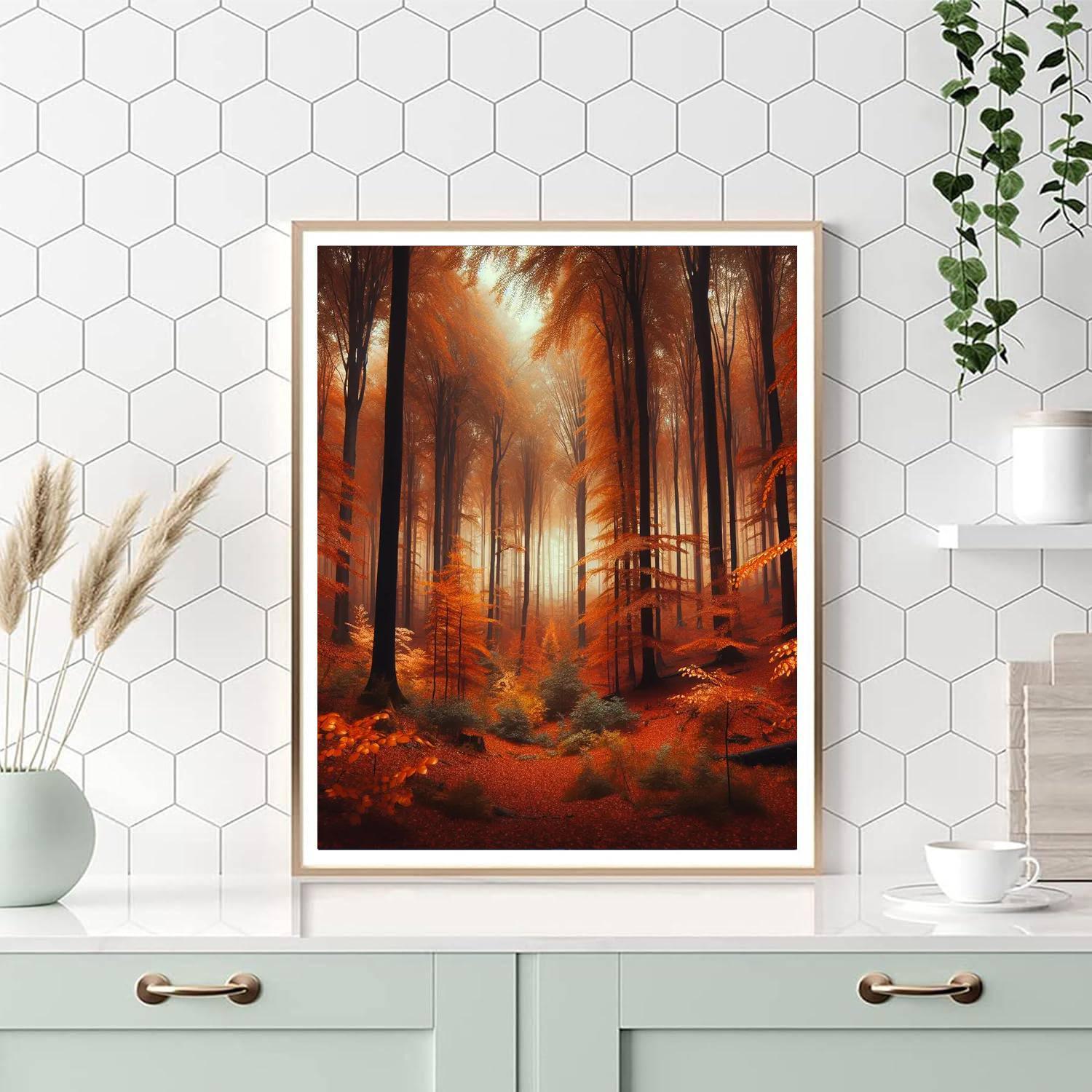 Autumn Forest Mystique Paint By Color
