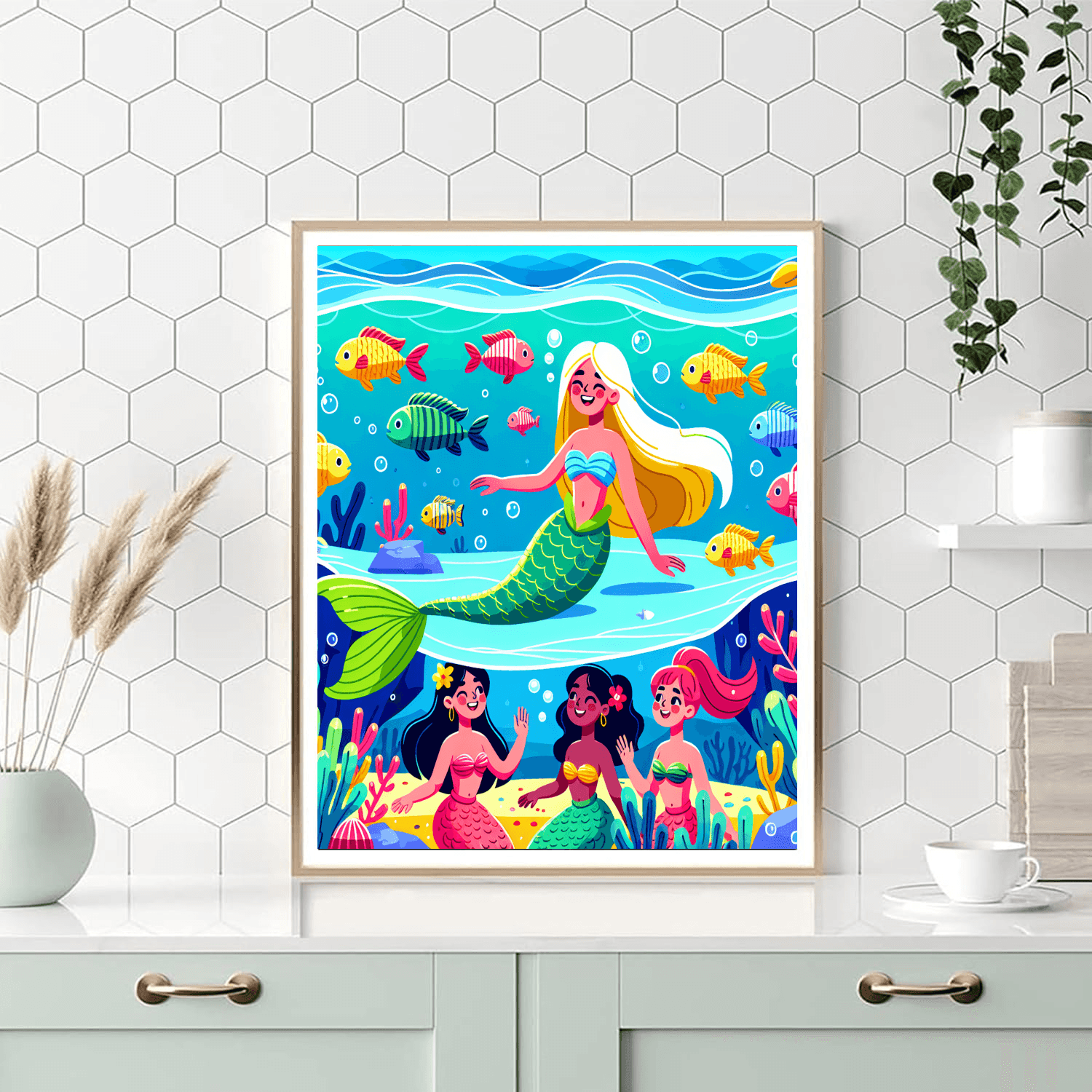 Mermaid Lagoon Quest Paint By Color