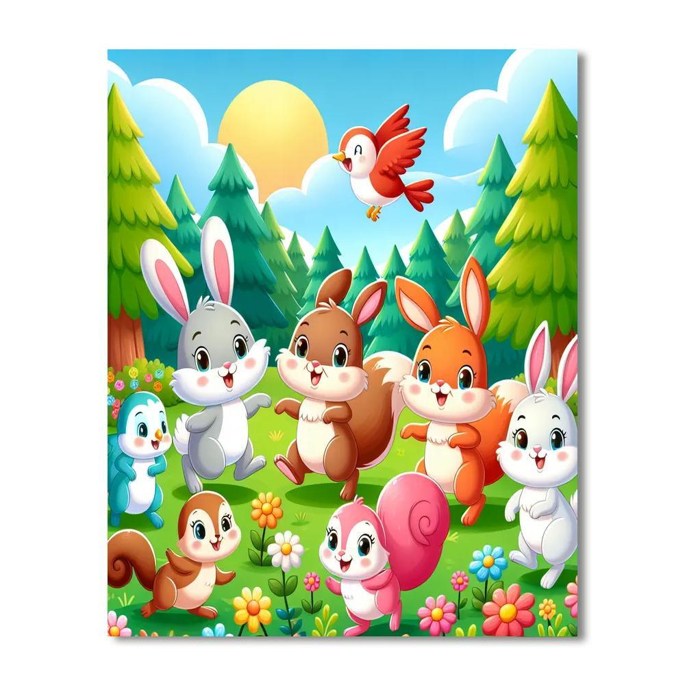 Colorful Critters Number Painting