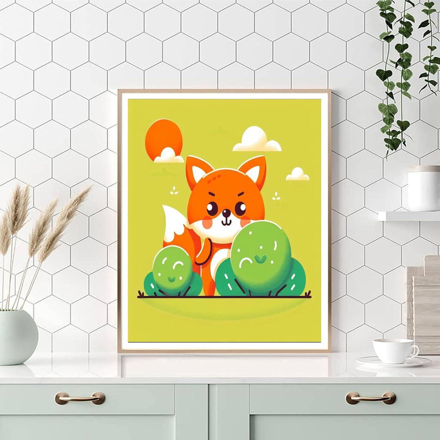 Mischievous Little Fox Paint By Number