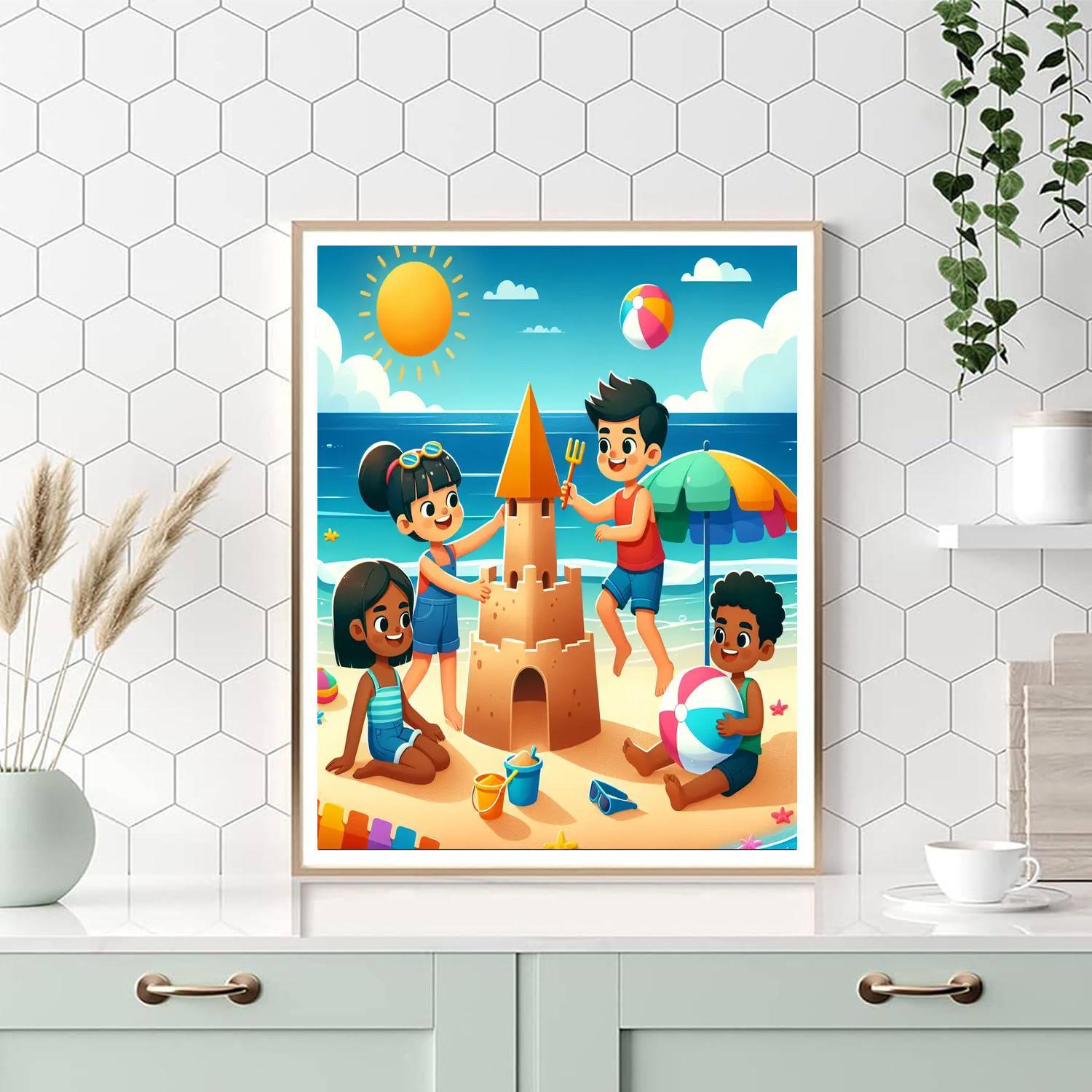 Adventure At The Ocean Shore Paint By Numbers