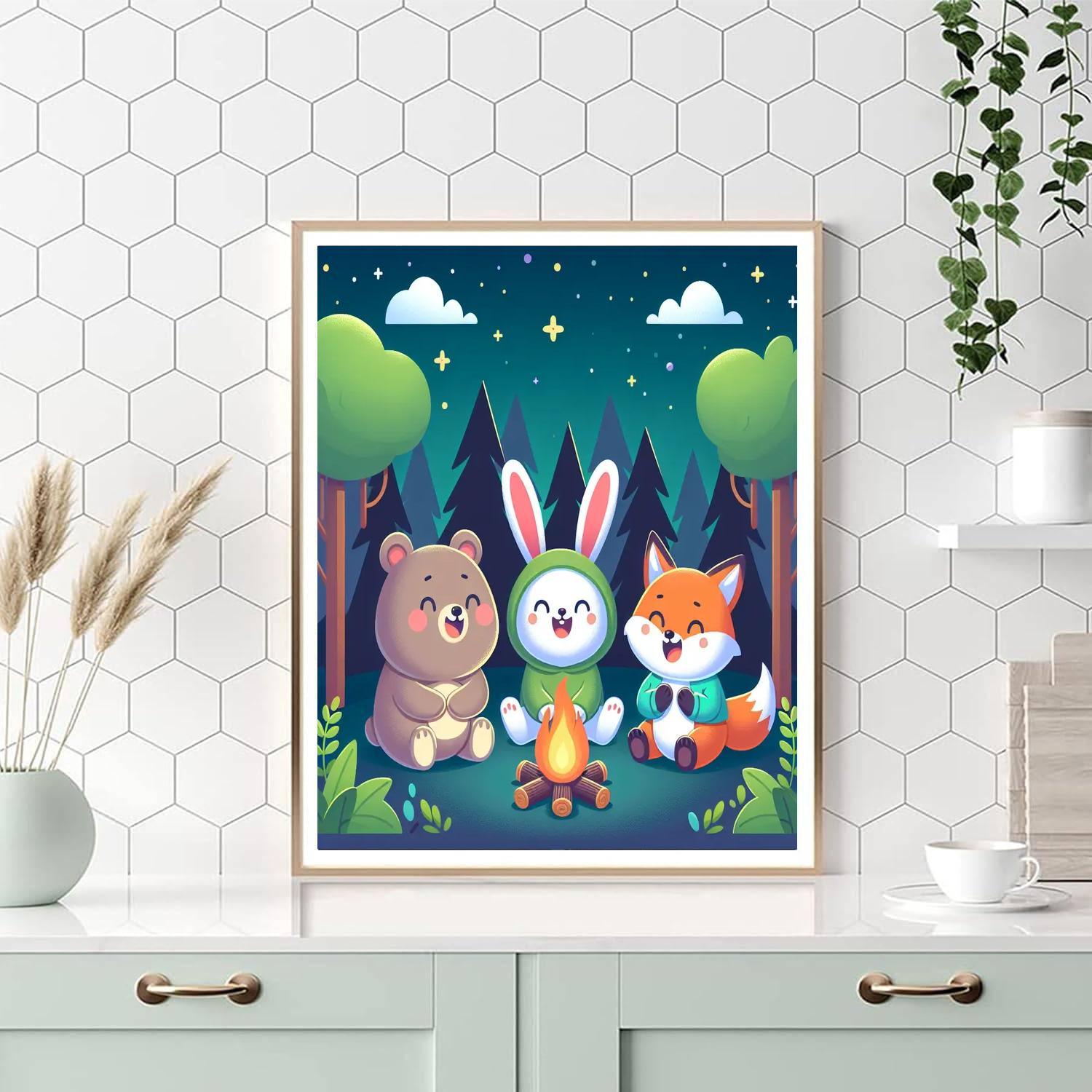 Cozy Camping Adventure Paint By Numbers