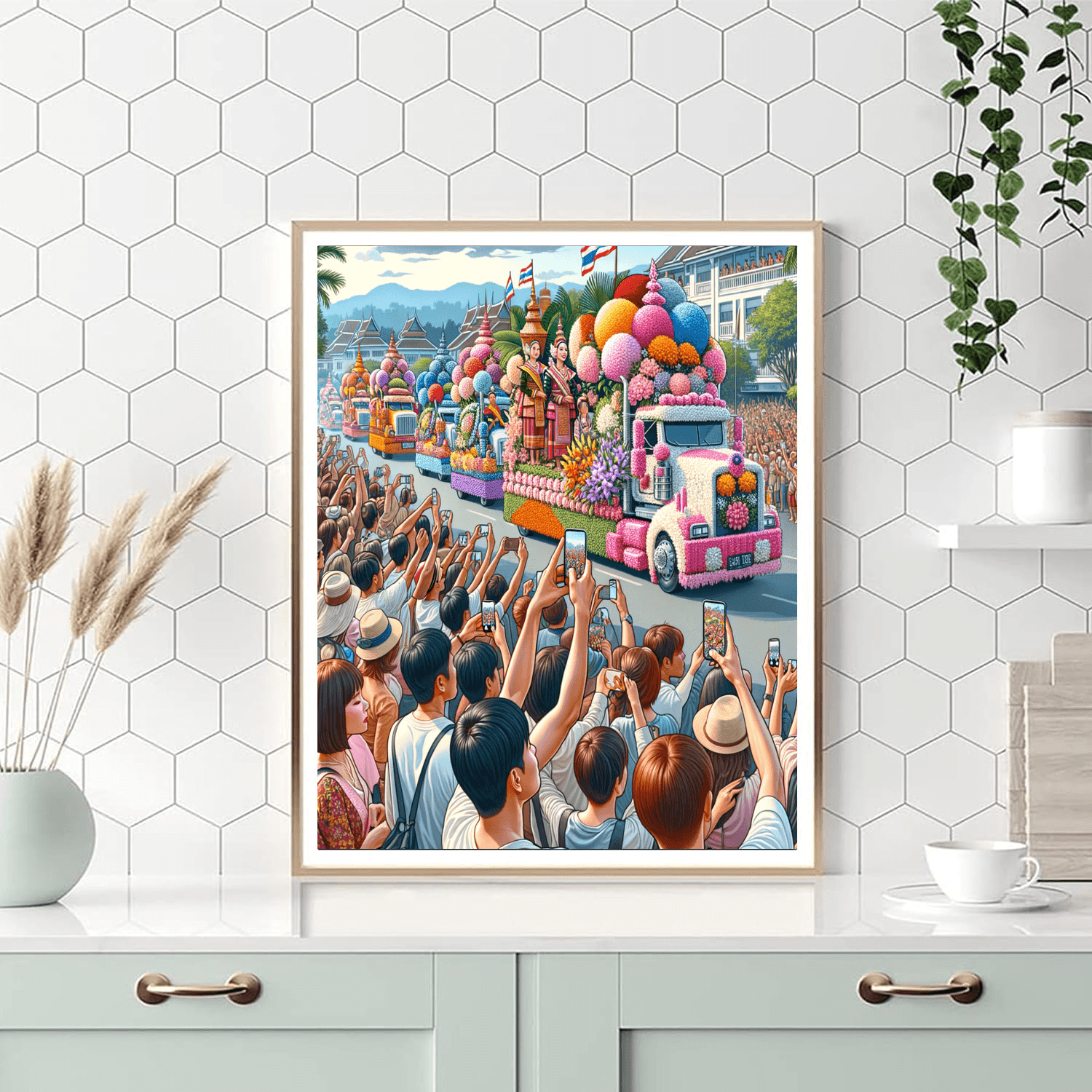 The Chiang Mai Flower Festival Paint By Color