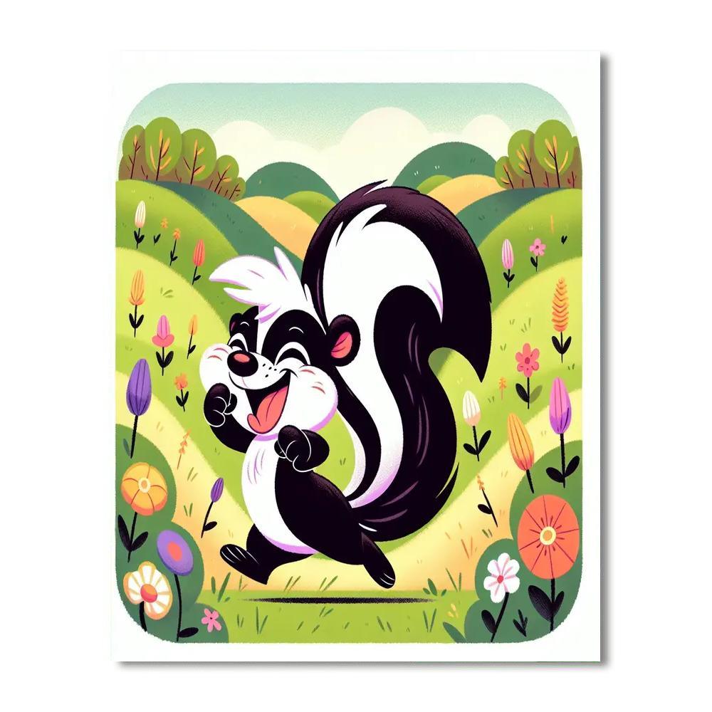 Spunky Skunk Paint By Color