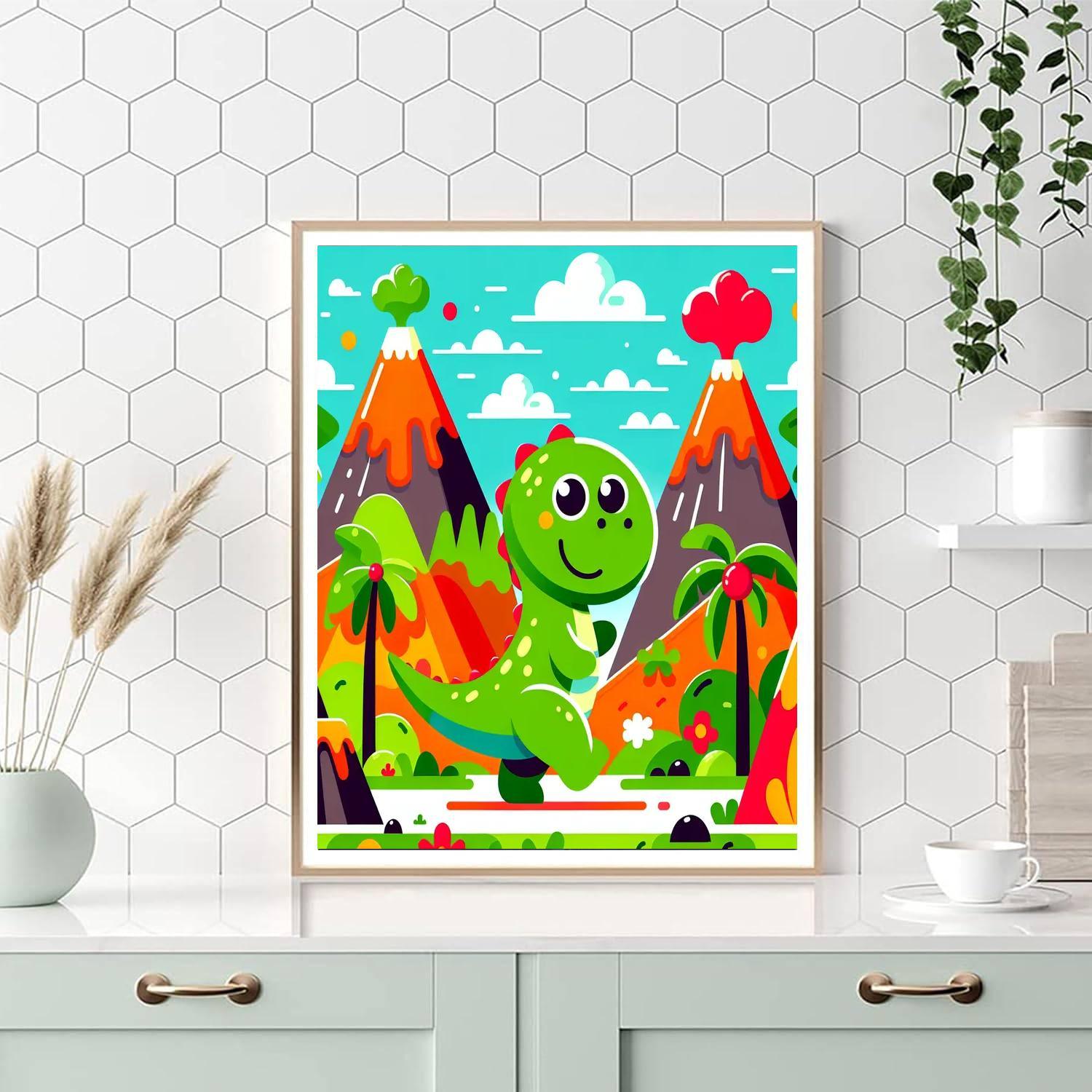 Dinosaur Explorer Quest Paint By Number