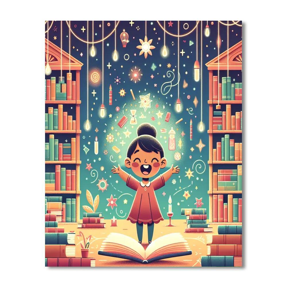 Enchanted Library Quest Paint By Numbers Kits