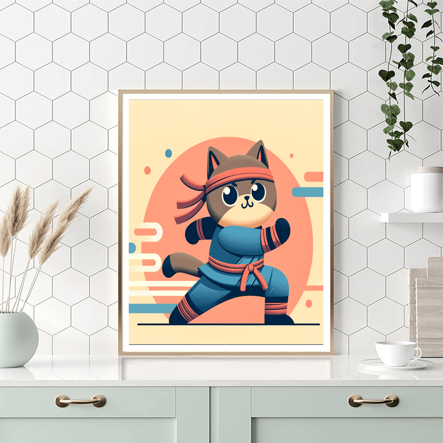 Ninja Cat Quest Paint By Numbers Kits