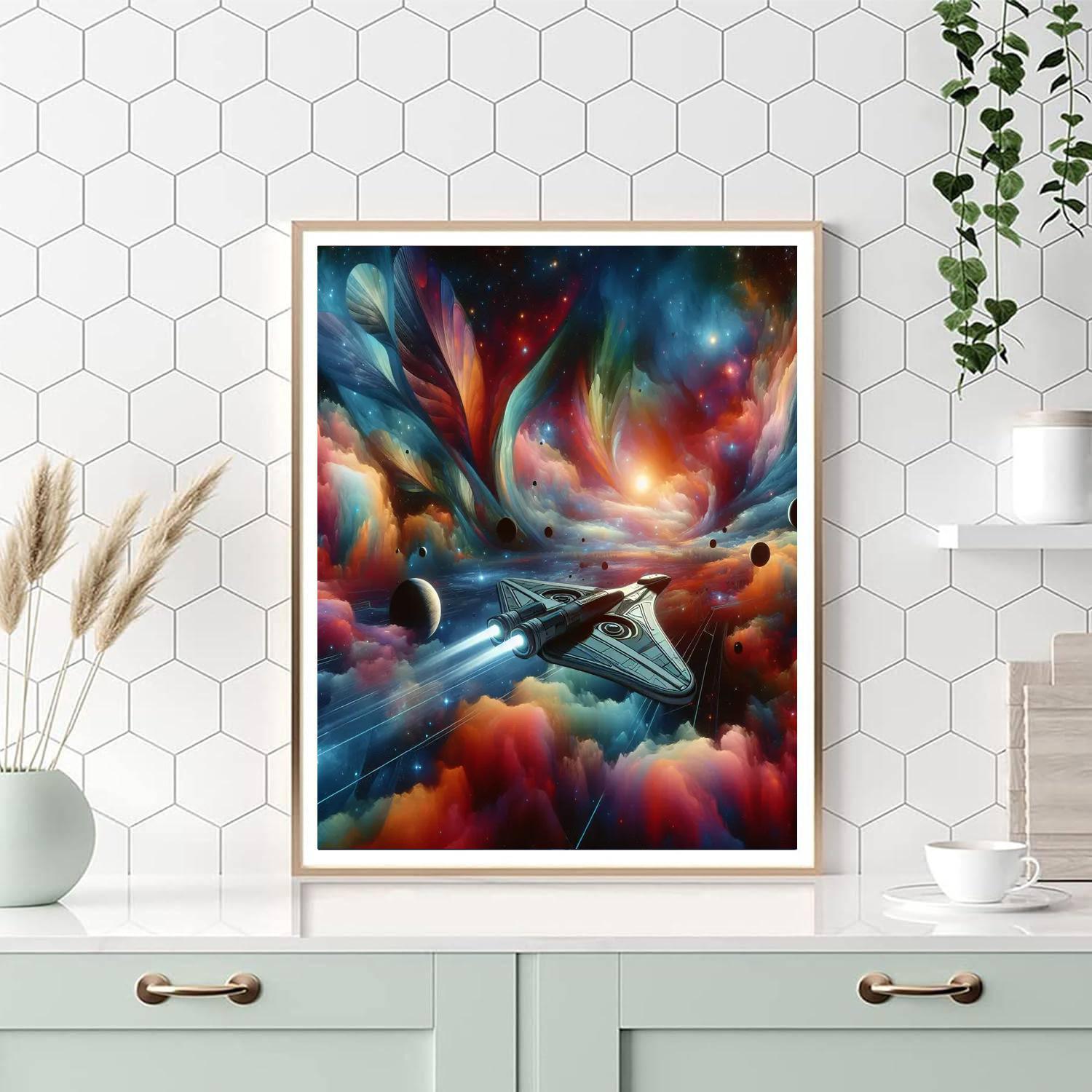 Galactic Voyager’s Dream Painting By Numbers Kit